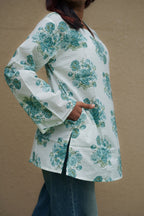 Aqua Blue Short Kurti