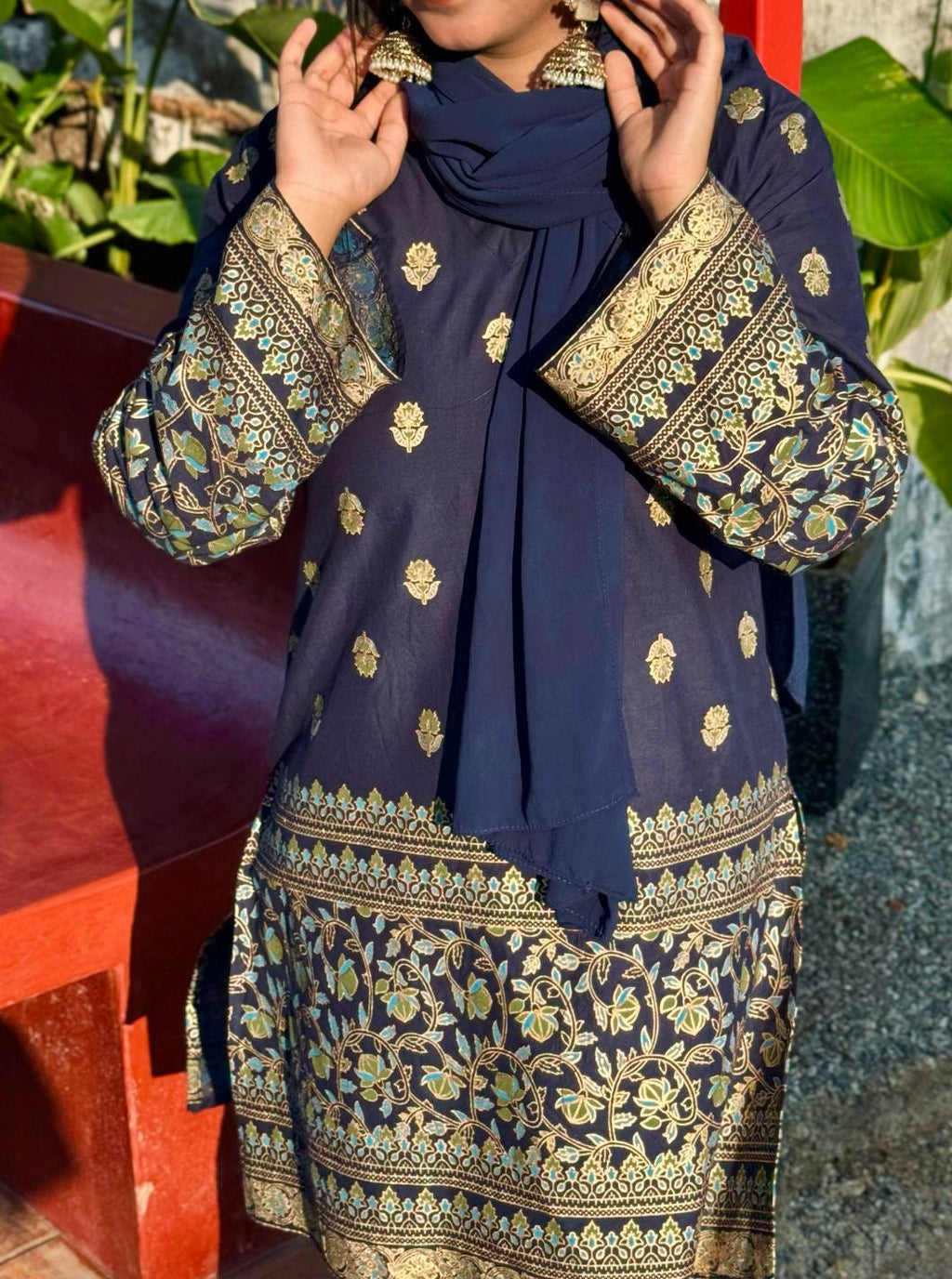 Sapphire Shine Knee Length Kurti