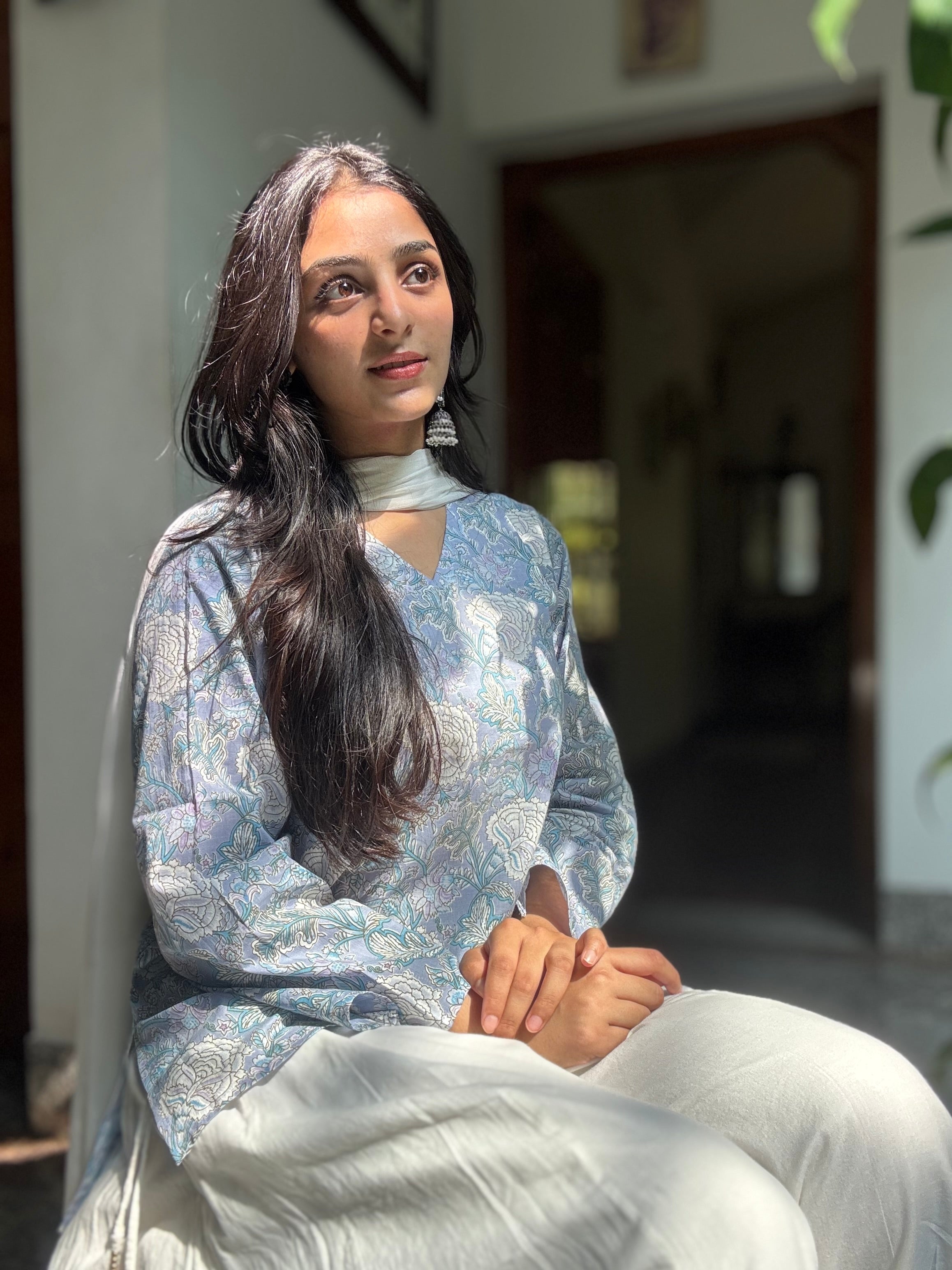 Meher Sky Short Kurti