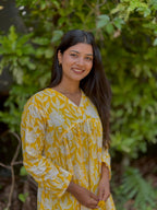 Yellow Alia kurti