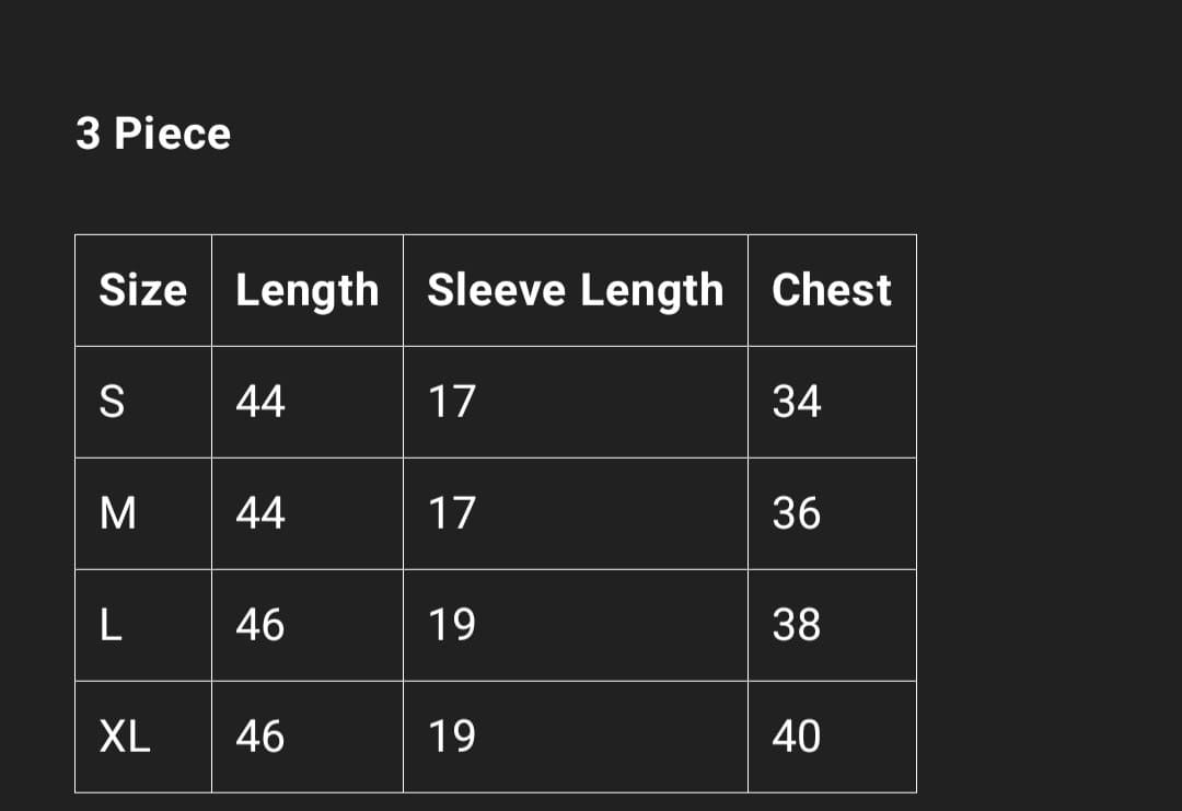 Green Floral 3 Piece Set