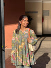 Olive Umbrella Kurti