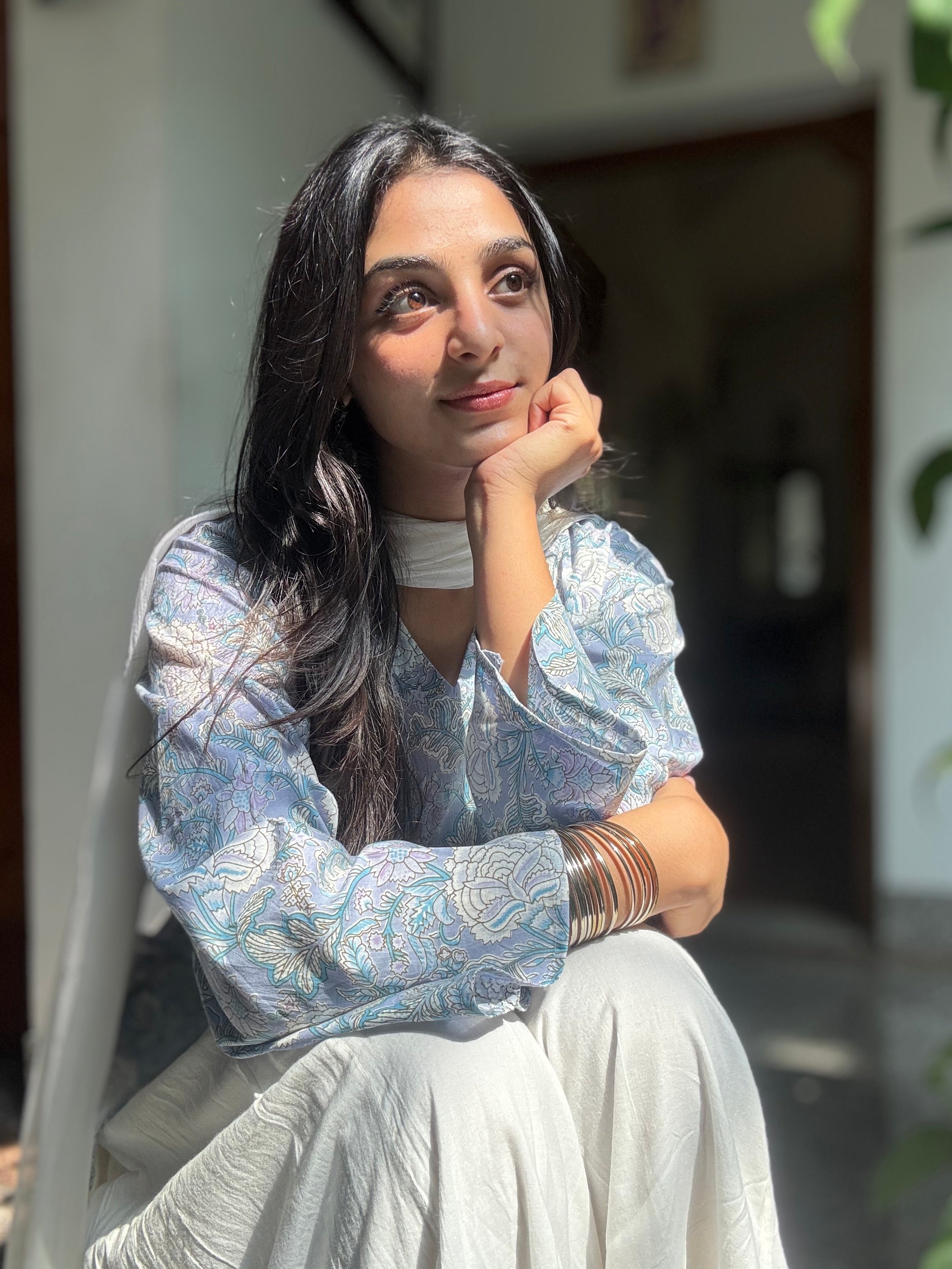 Meher Sky Short Kurti