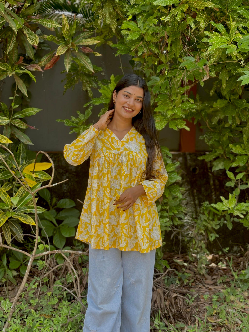 Yellow Alia kurti