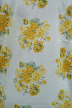 Yellow Floral Short Kurti