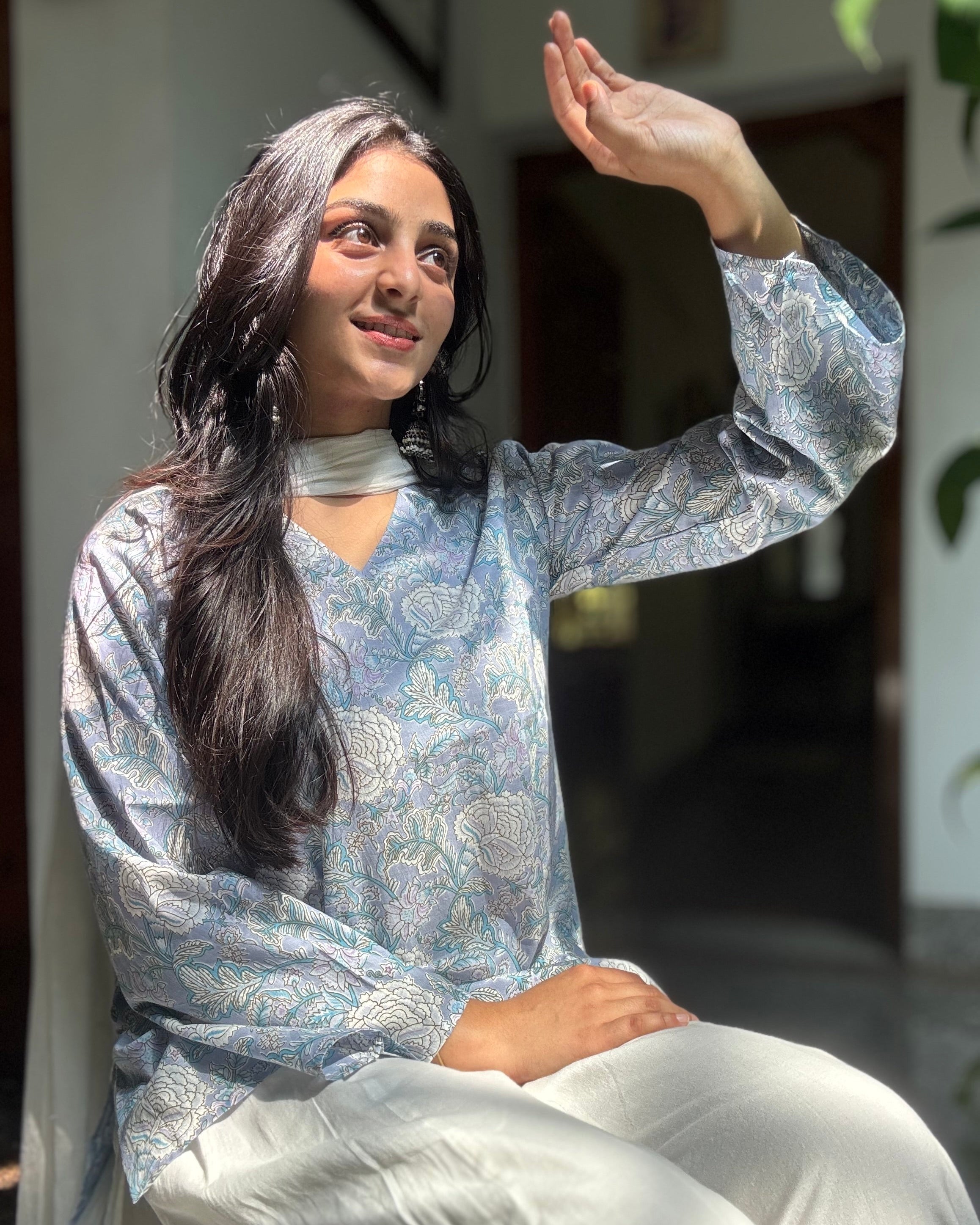 Meher Sky Short Kurti