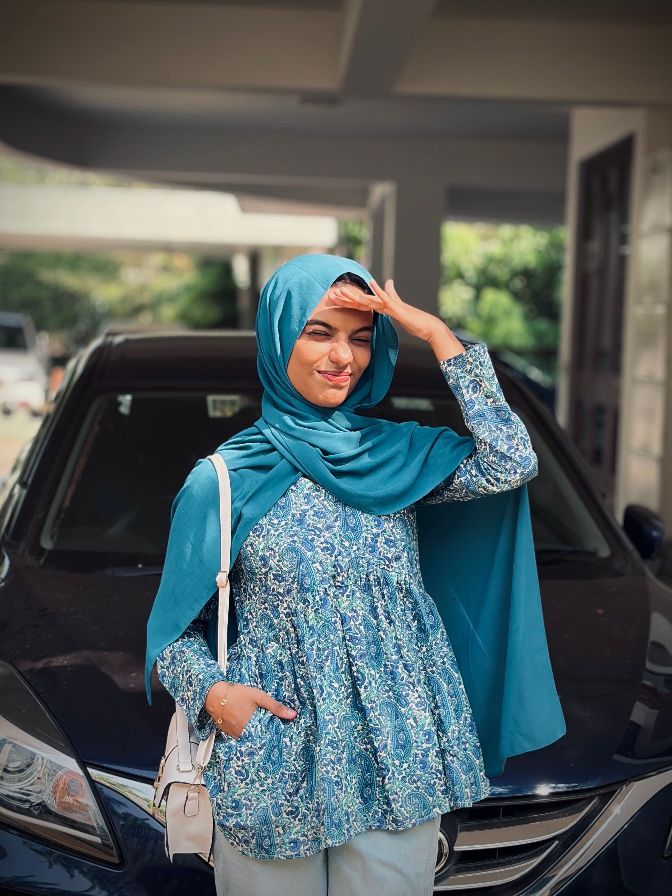 Azure Paisley Alia Cut Short Kurti