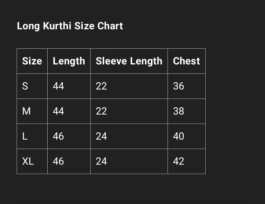 Gulbahar Vana Long Kurti