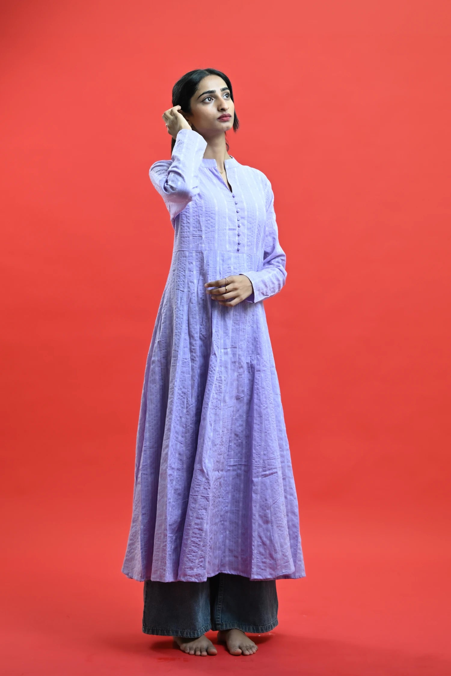 Amara Lavender Long Kurti