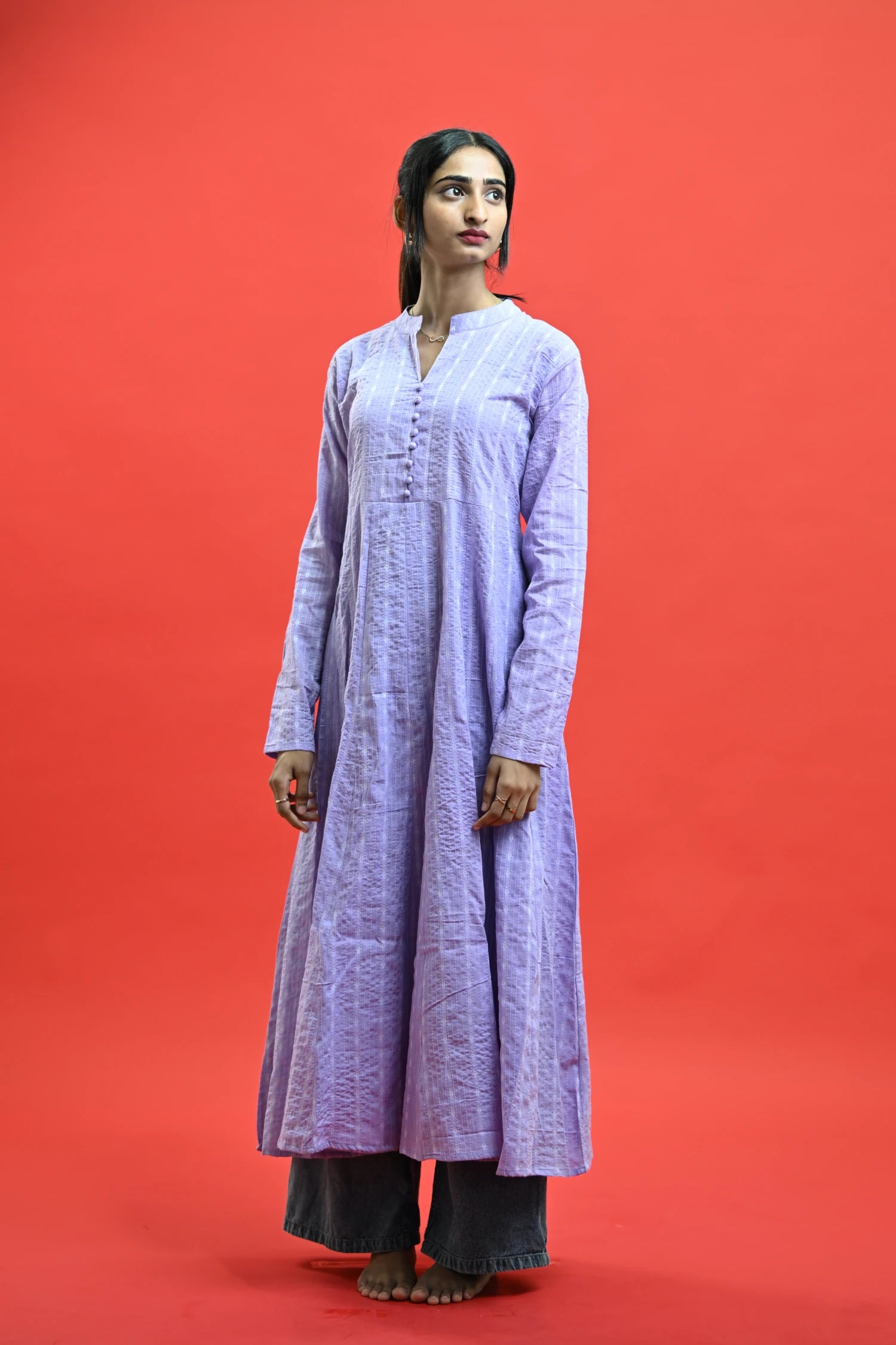 Amara Lavender Long Kurti