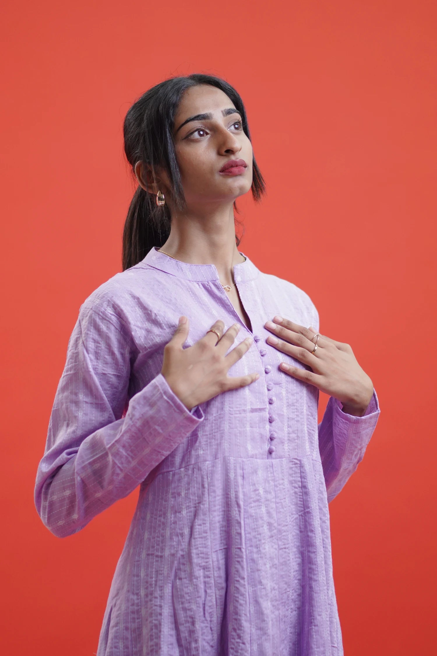 Amara Lavender Long Kurti