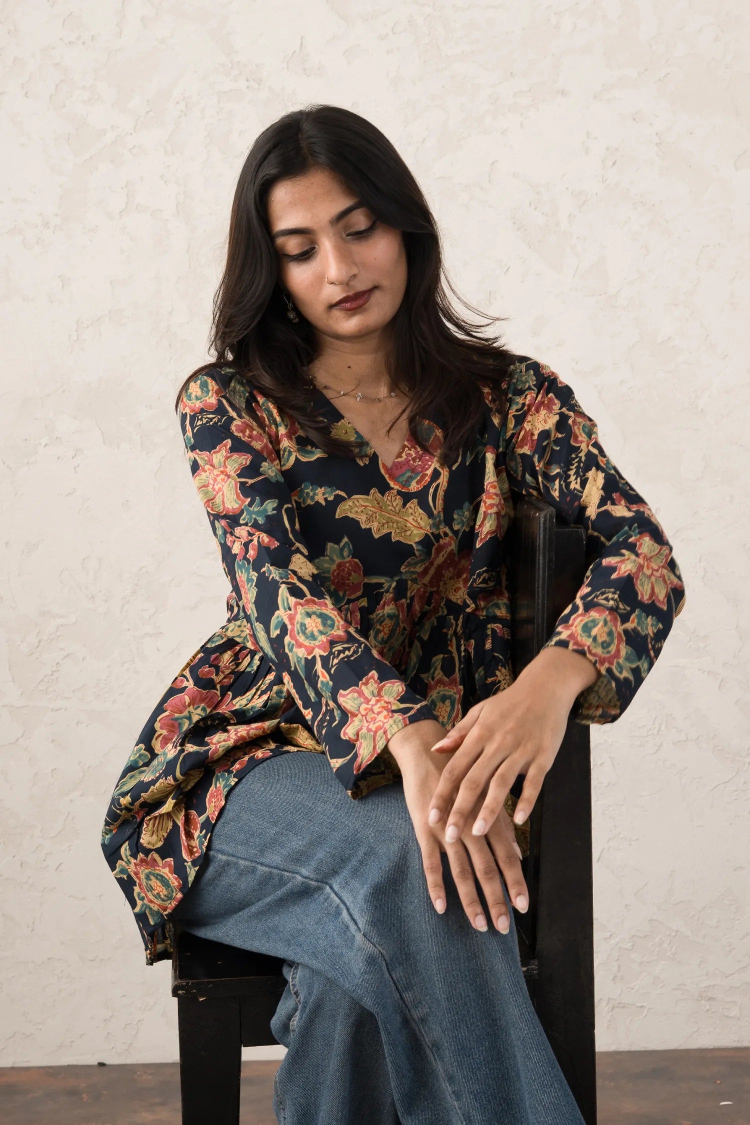 Arohi Garden Flared Short Kurti