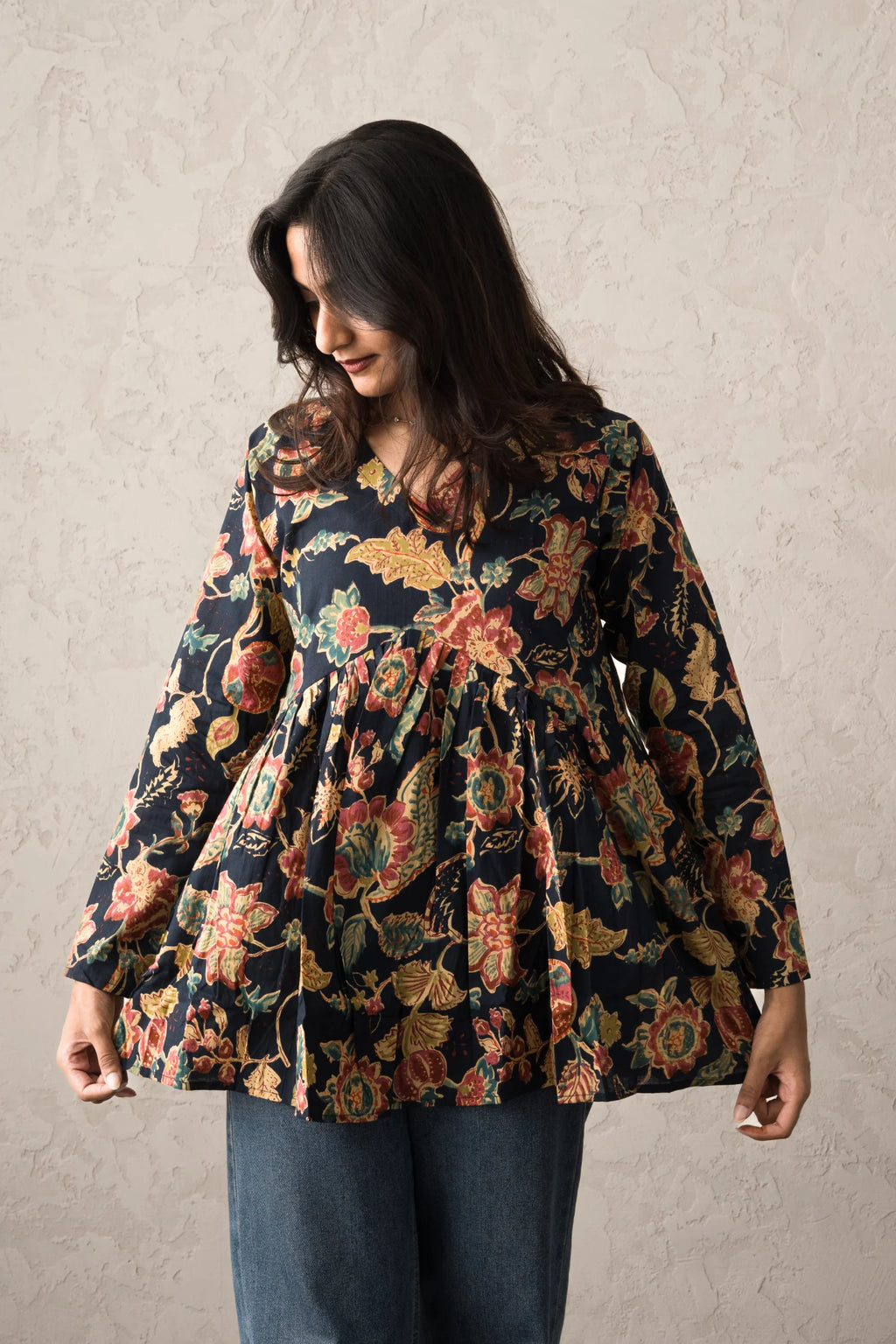 Arohi Garden Flared Short Kurti