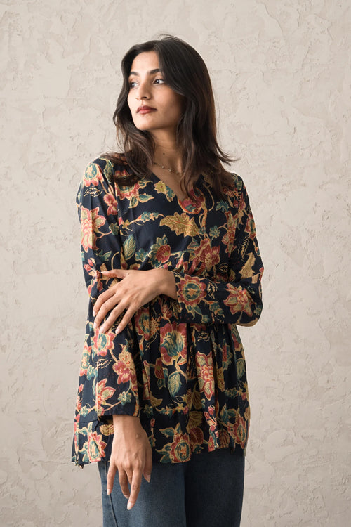 Arohi Garden Flared Short Kurti