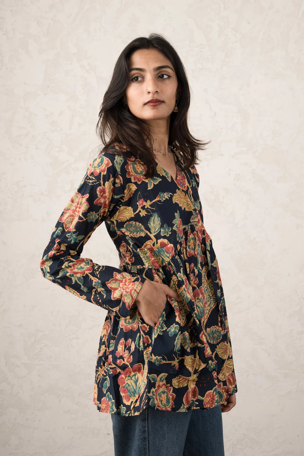 Arohi Garden Flared Short Kurti