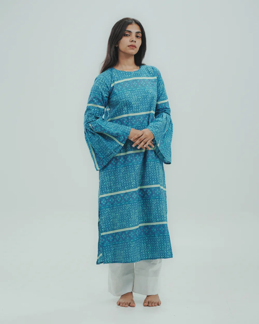 Azure Muse Long Kurti