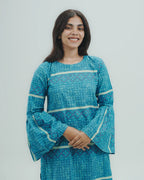 Azure Muse Long Kurti