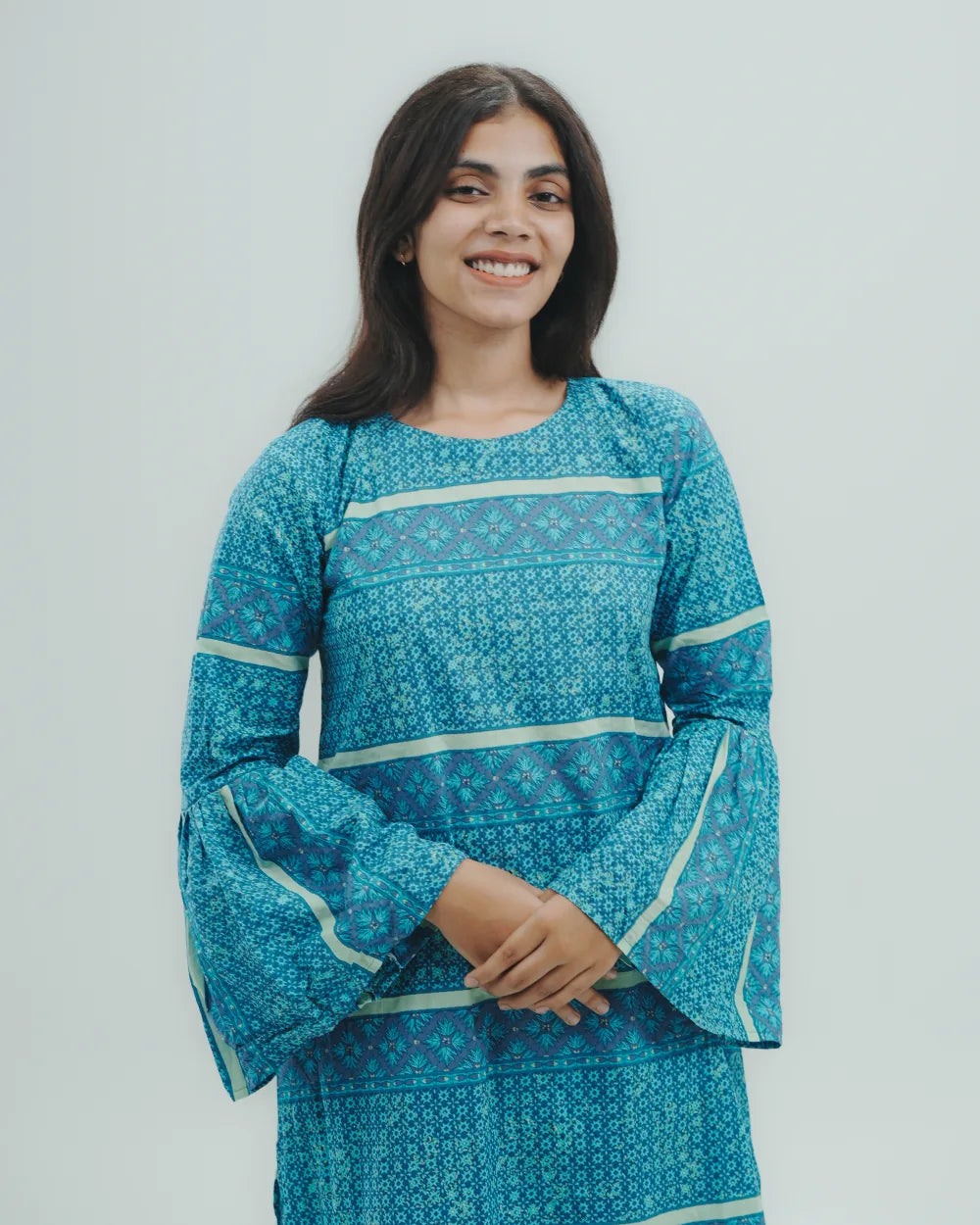 Azure Muse Long Kurti