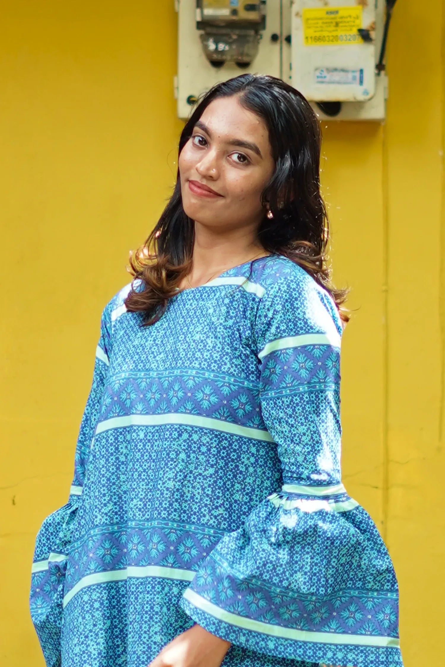 Azure Muse Long Kurti