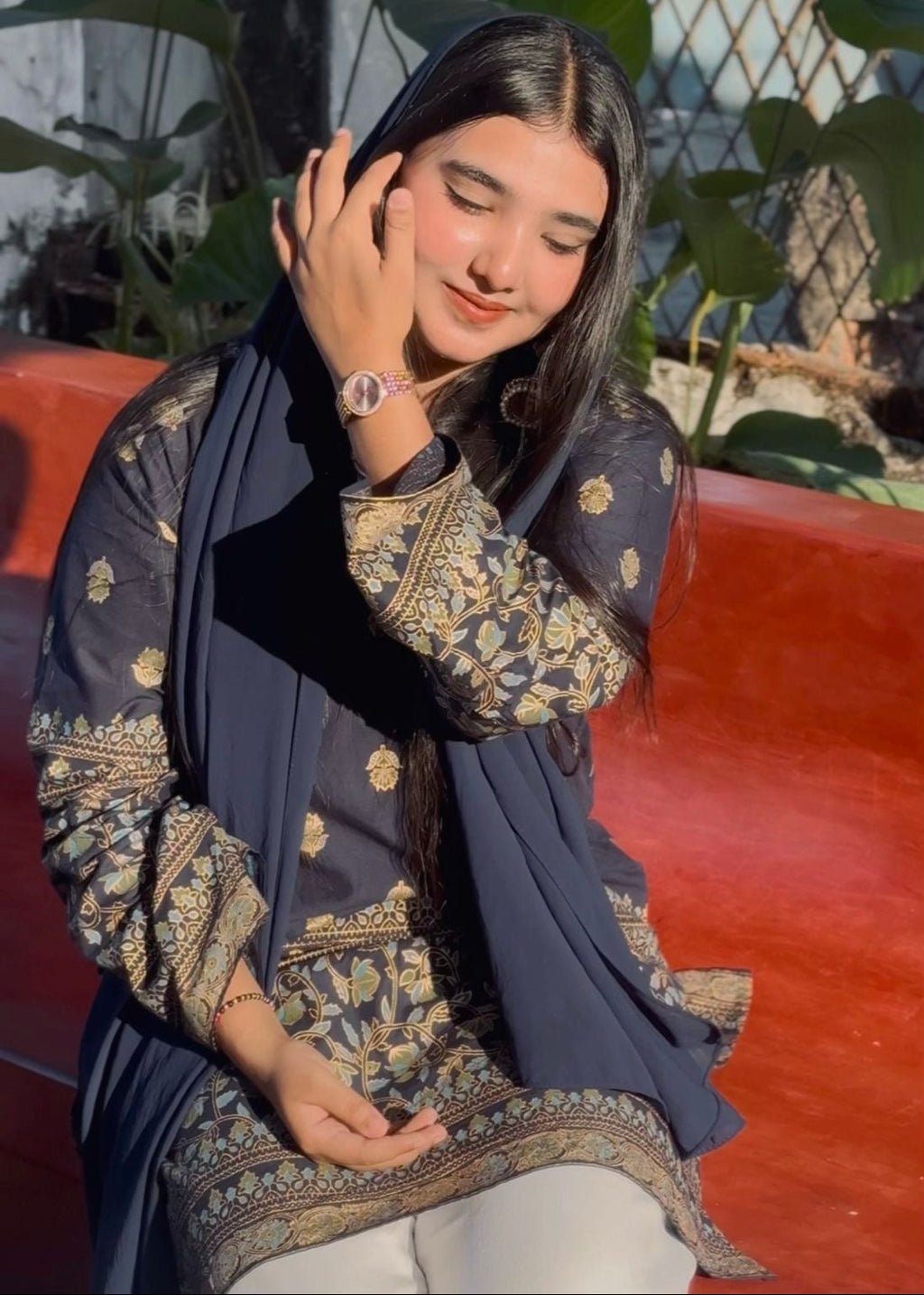 Sapphire Shine Knee Length Kurti