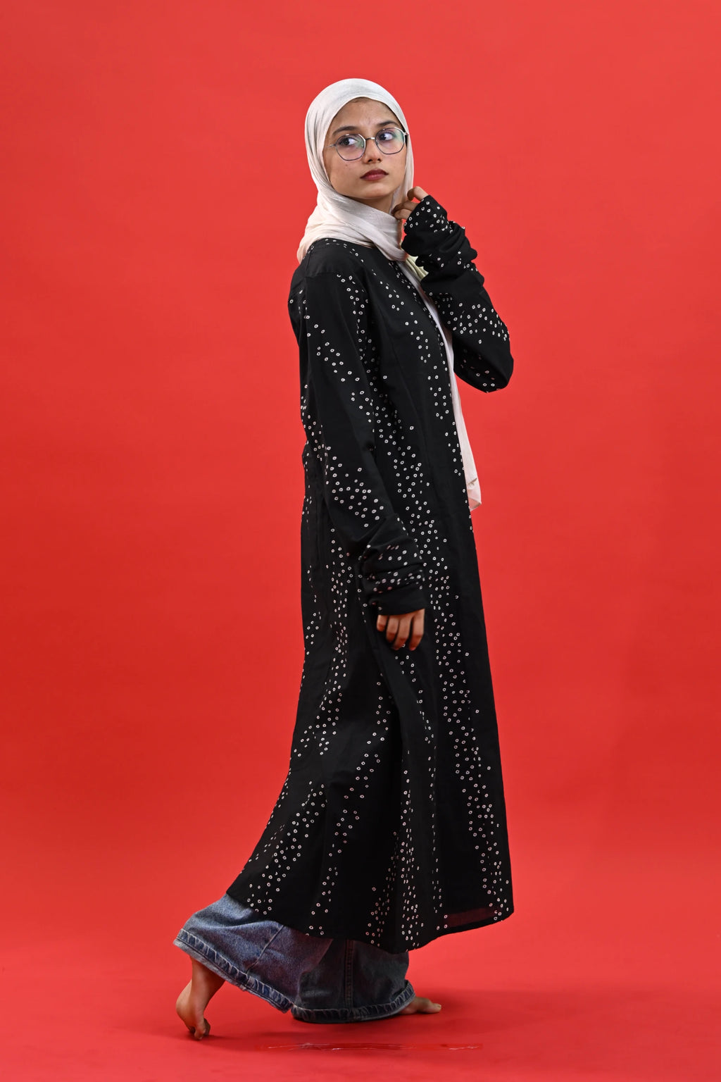 Bandhani Galaxy Long Top