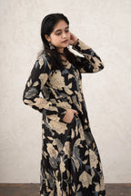 Black Garden Long Kurti