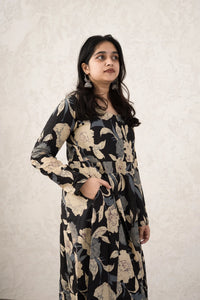 Black Garden Long Kurti