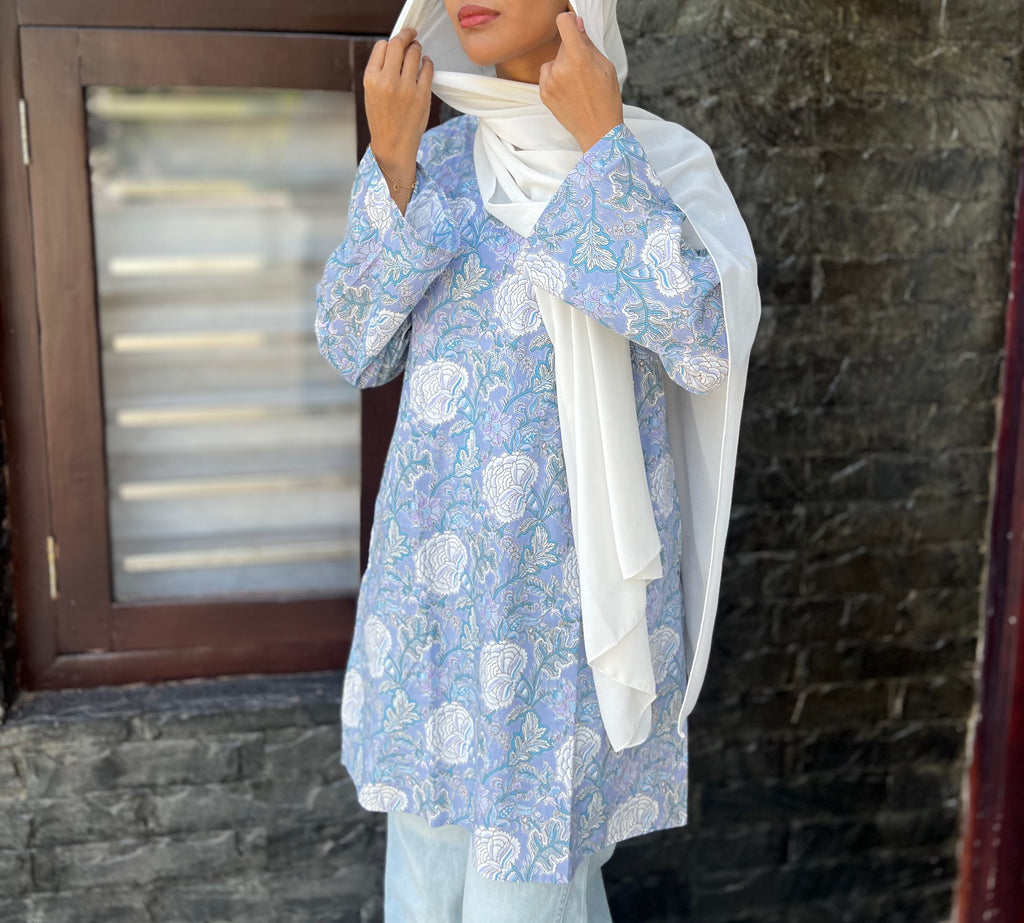 Meher Sky Short Kurti