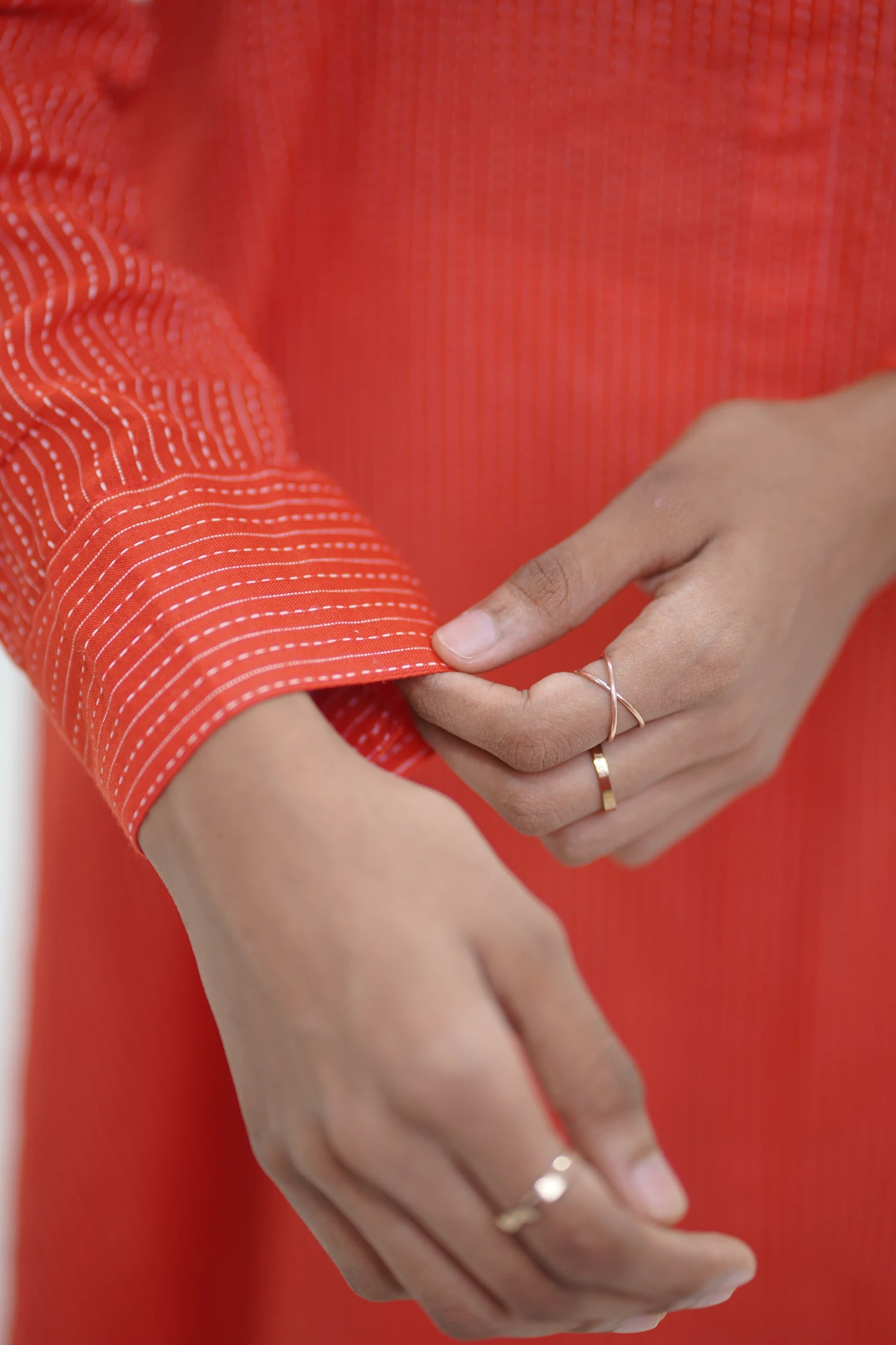 Coral Red Long Shirt