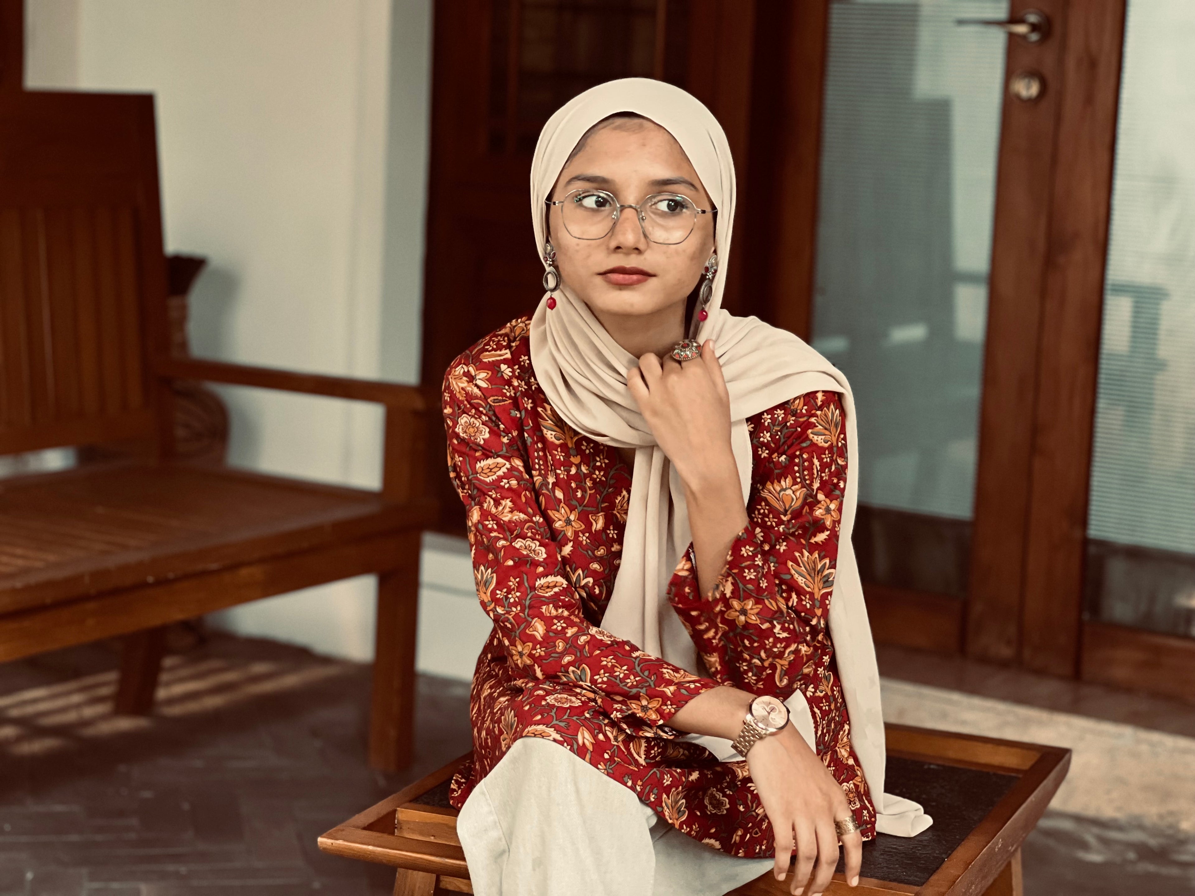 Maroon Alia Cut Short Kurti