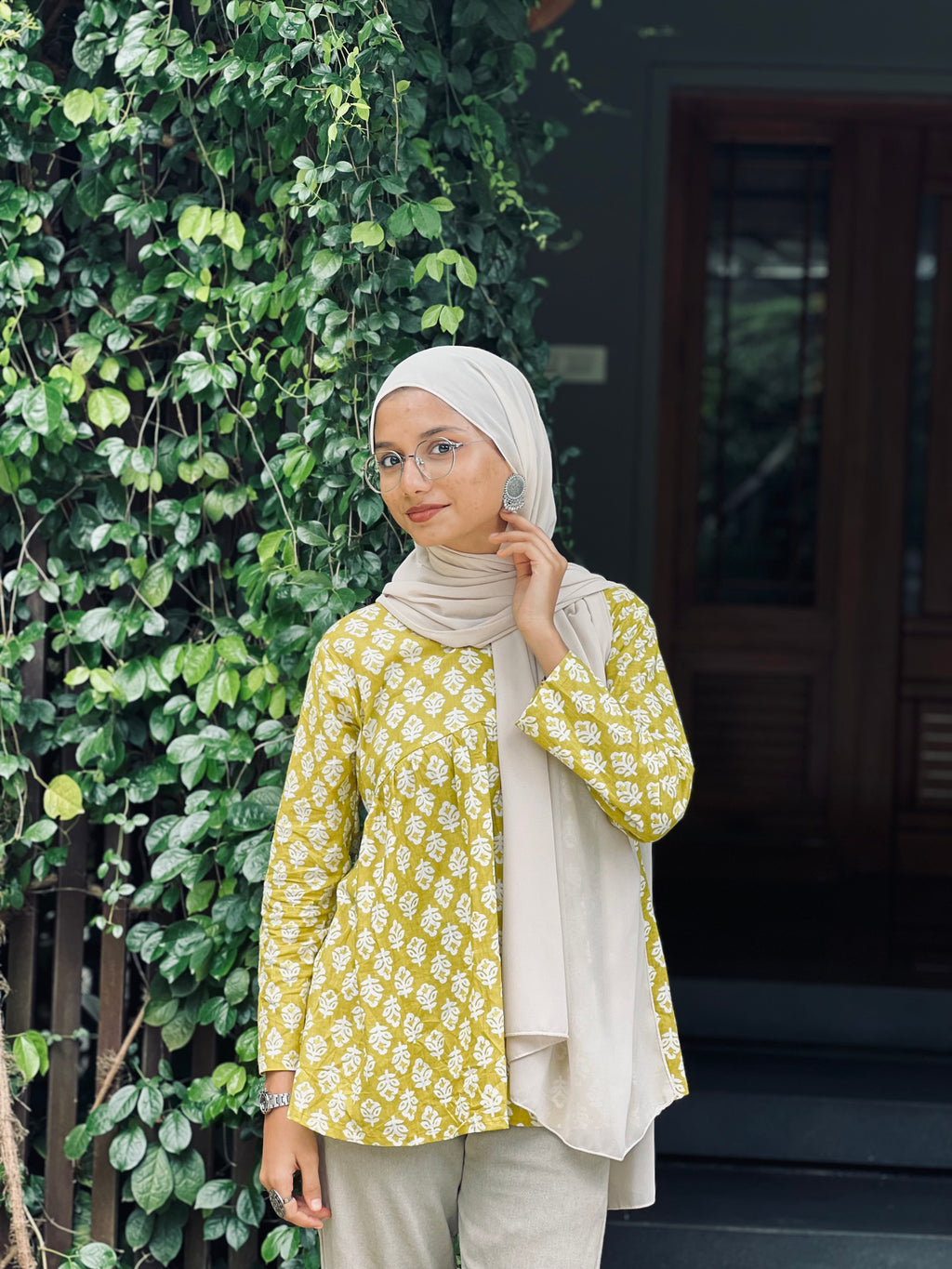 Mustard Alia Short Kurti