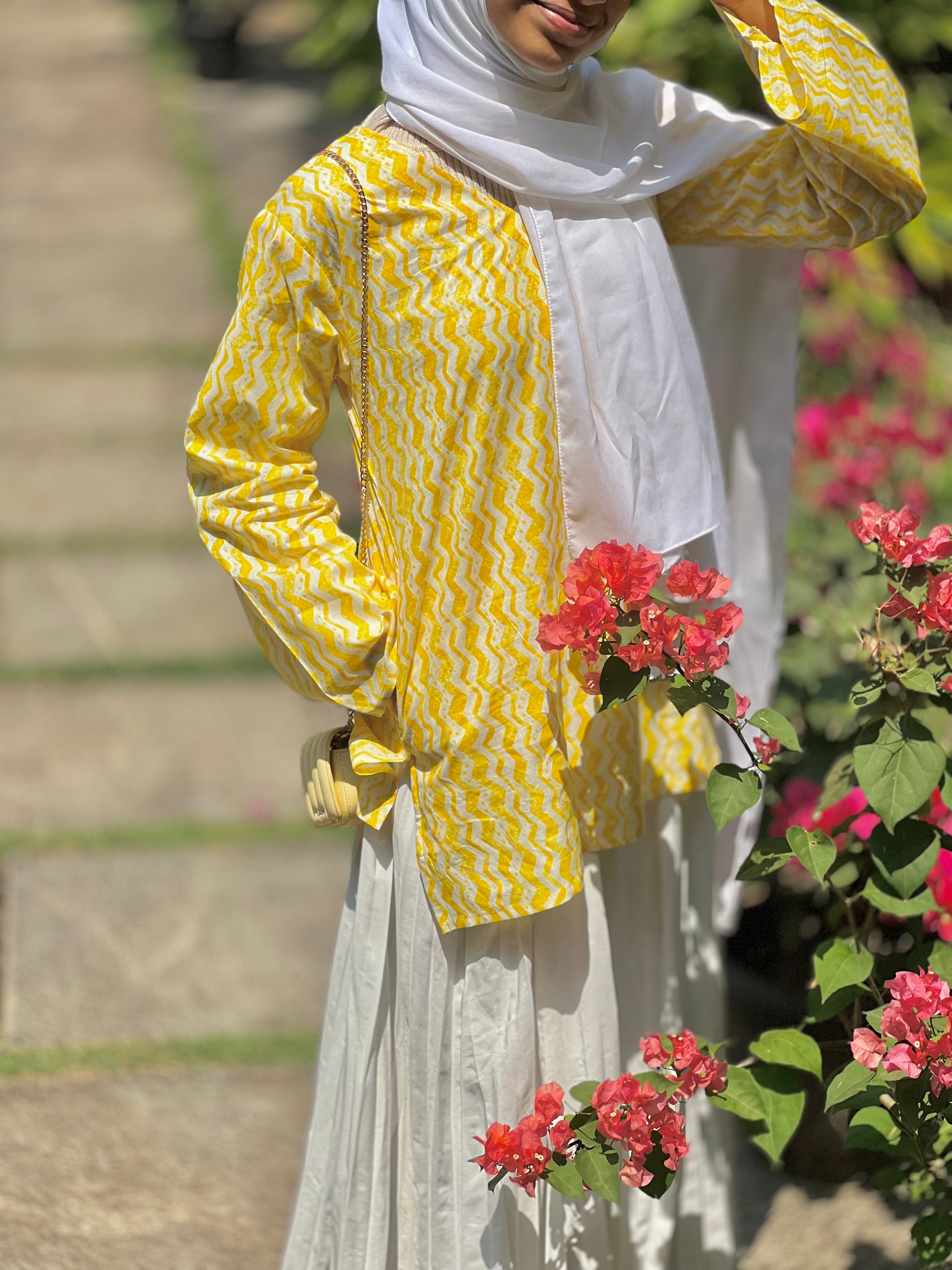 Yellow Short Kurti