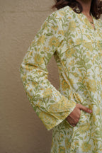 Haldi Baagh Long Kurti