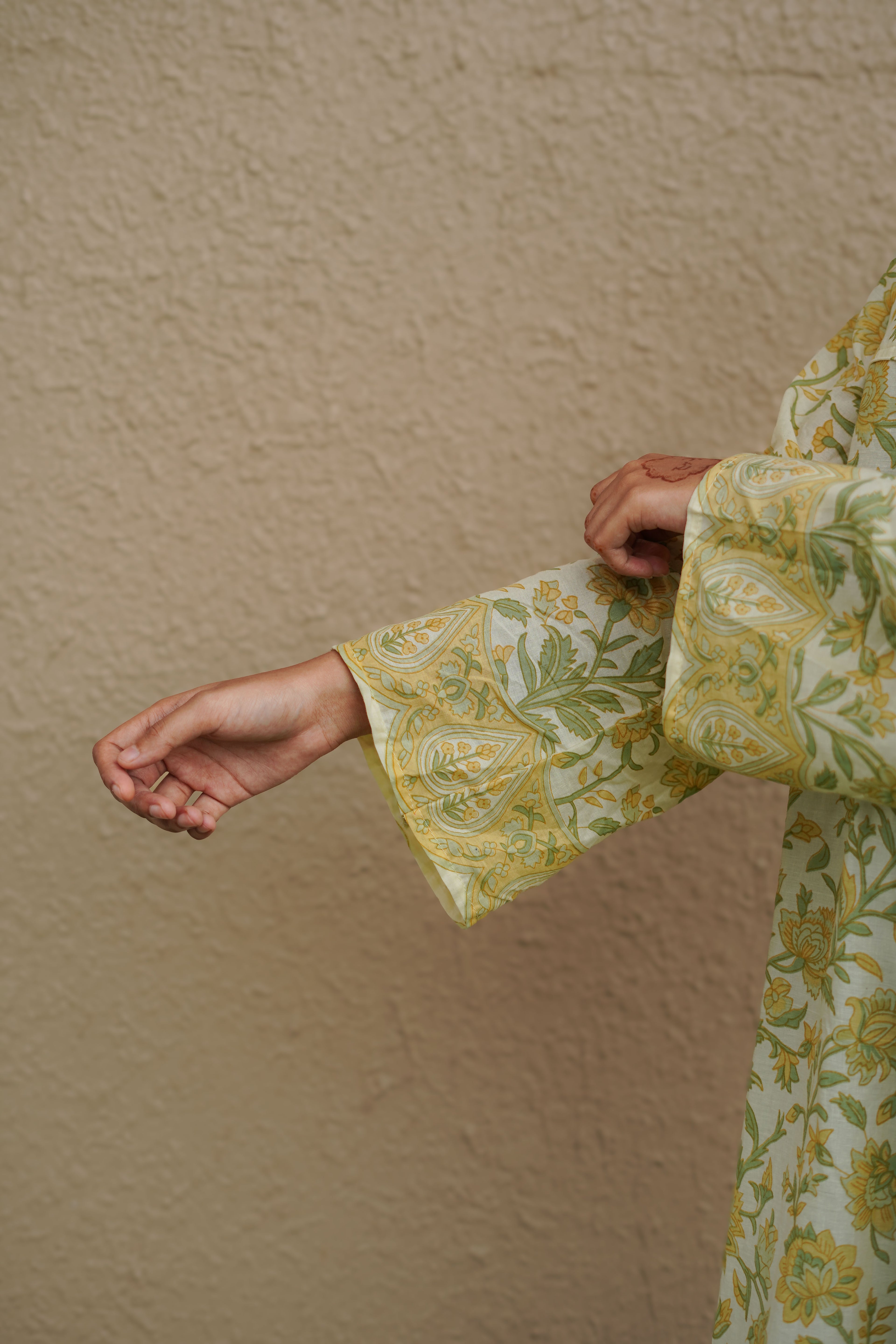 Haldi Baagh Long Kurti