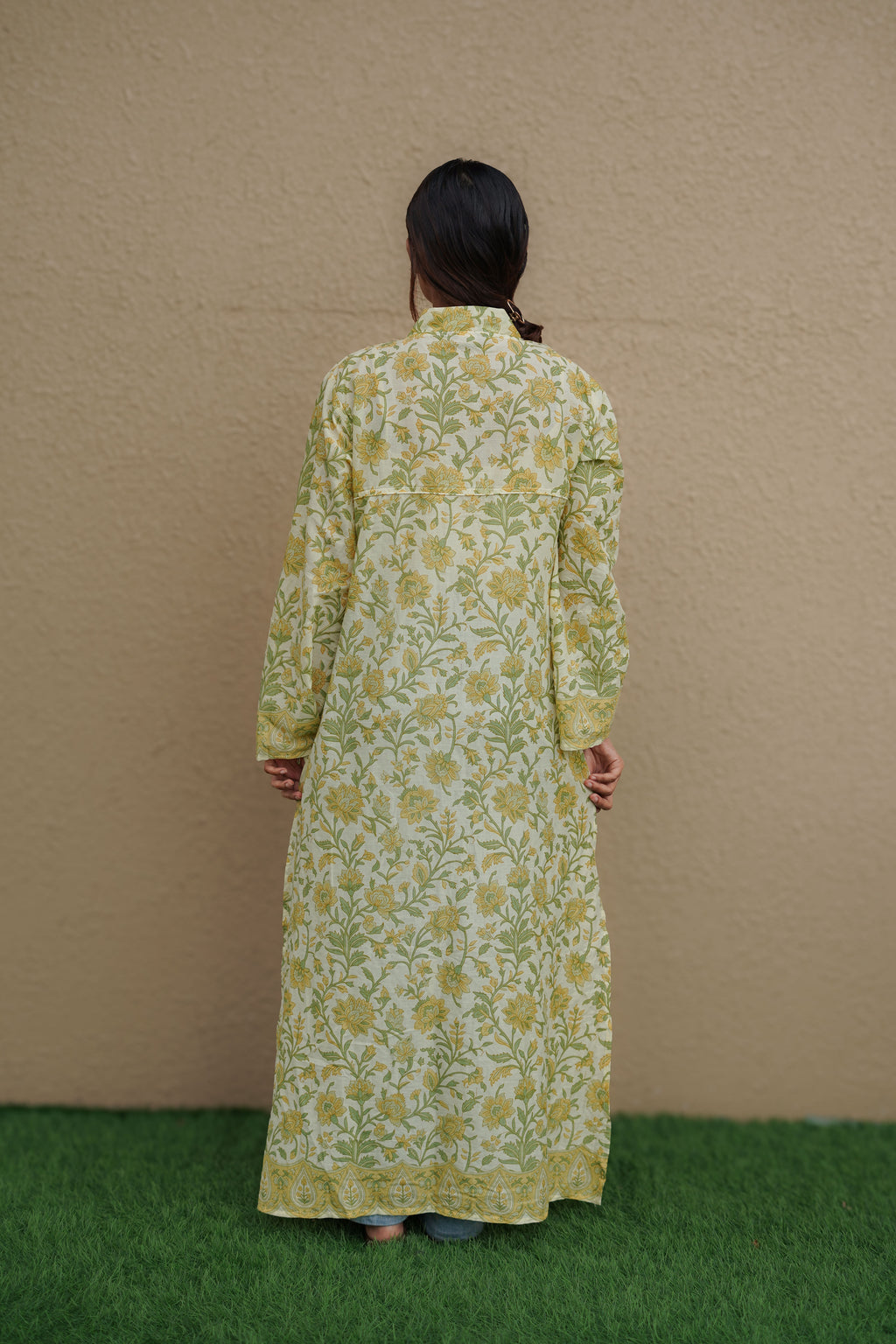 Haldi Baagh Long Kurti