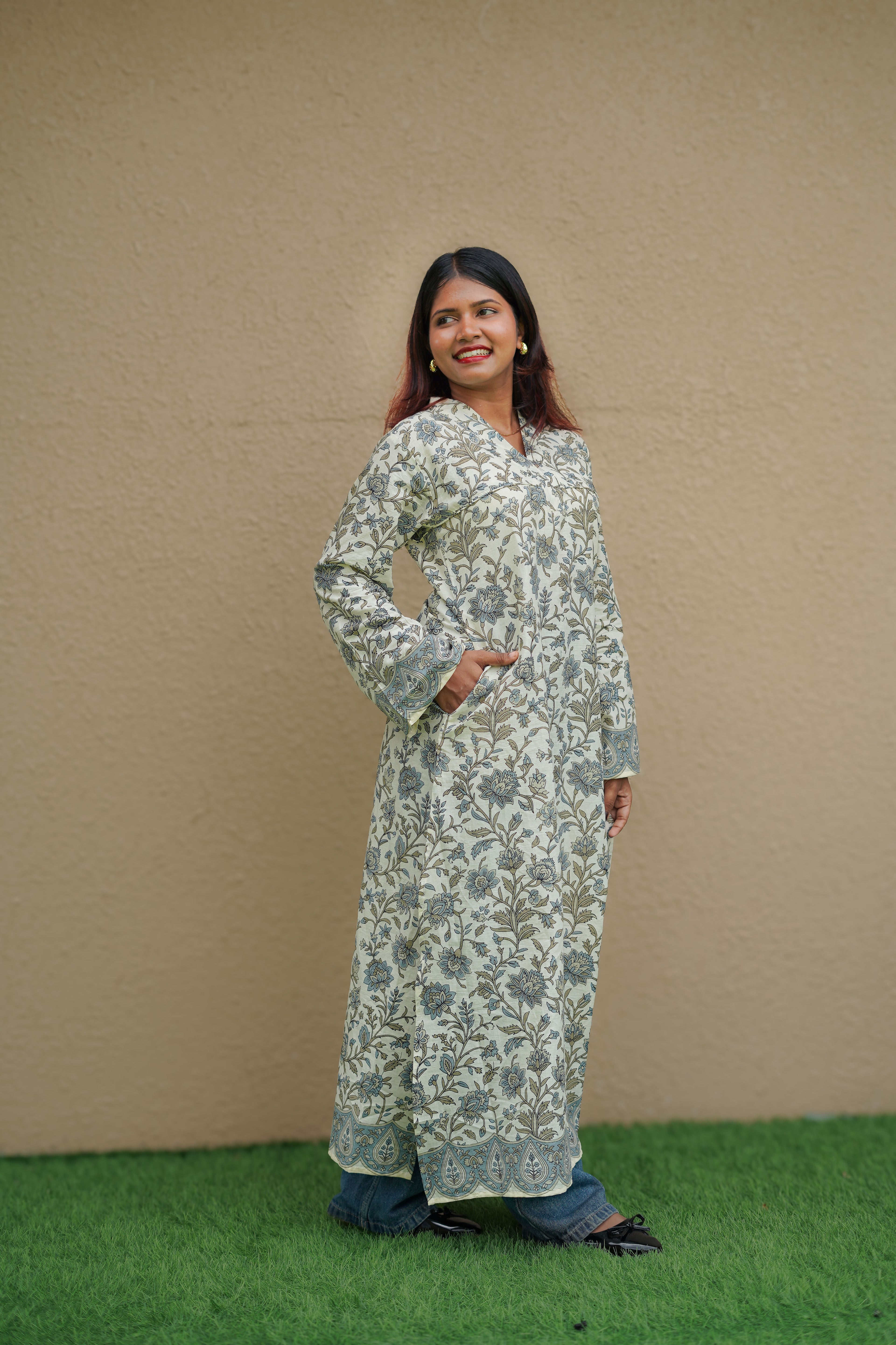 Neel Baagh Long Kurti