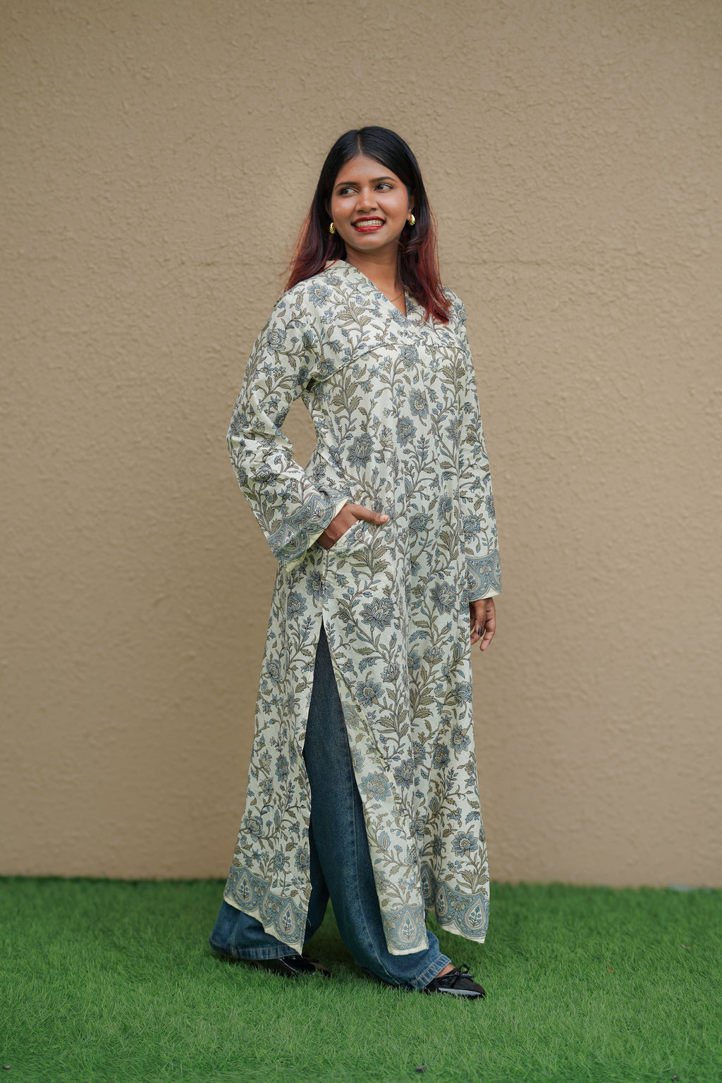 Neel Baagh Long Kurti