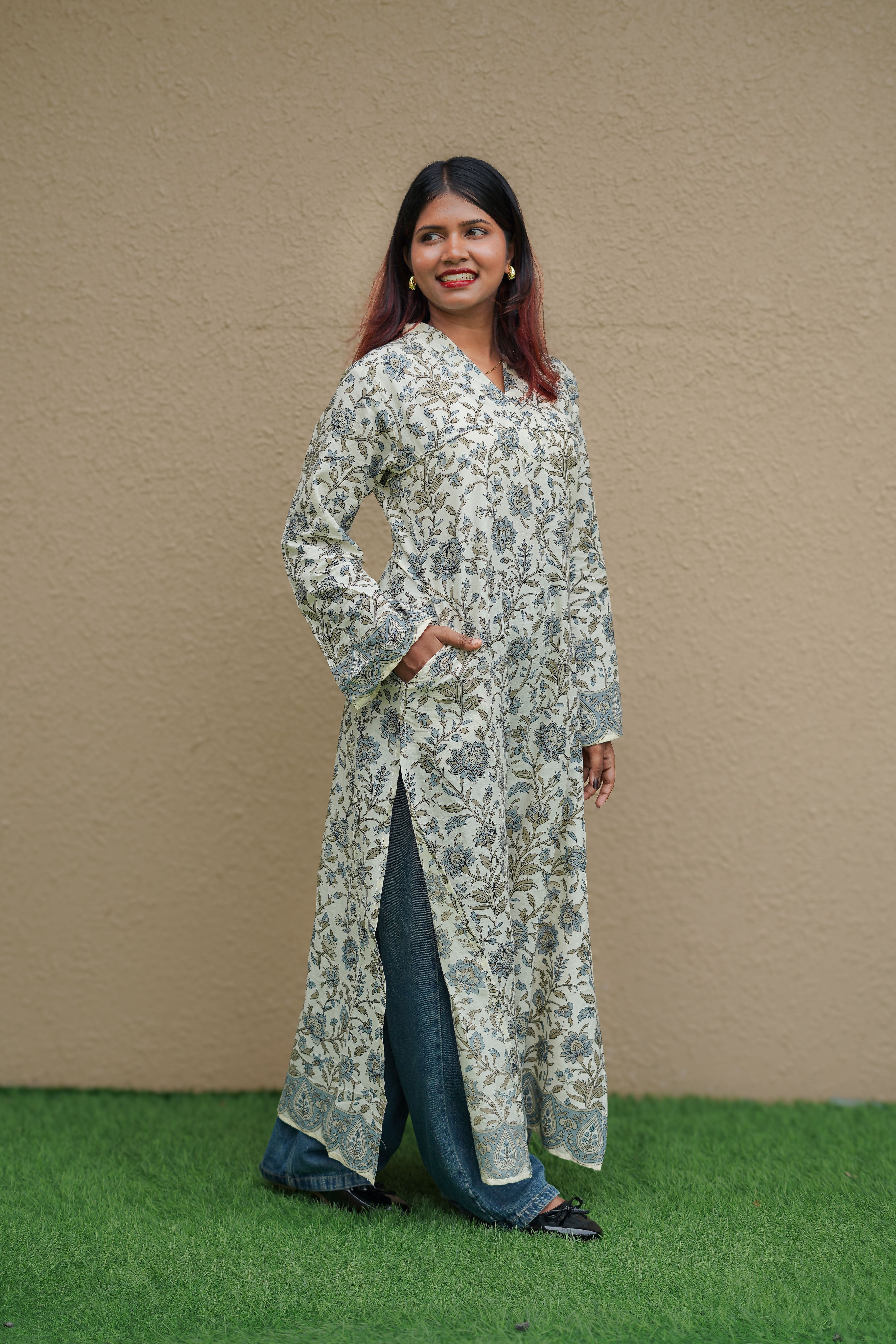 Neel Baagh Long Kurti