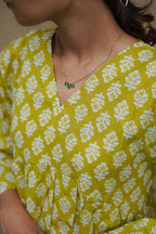Sunny Sage Flared Kurti