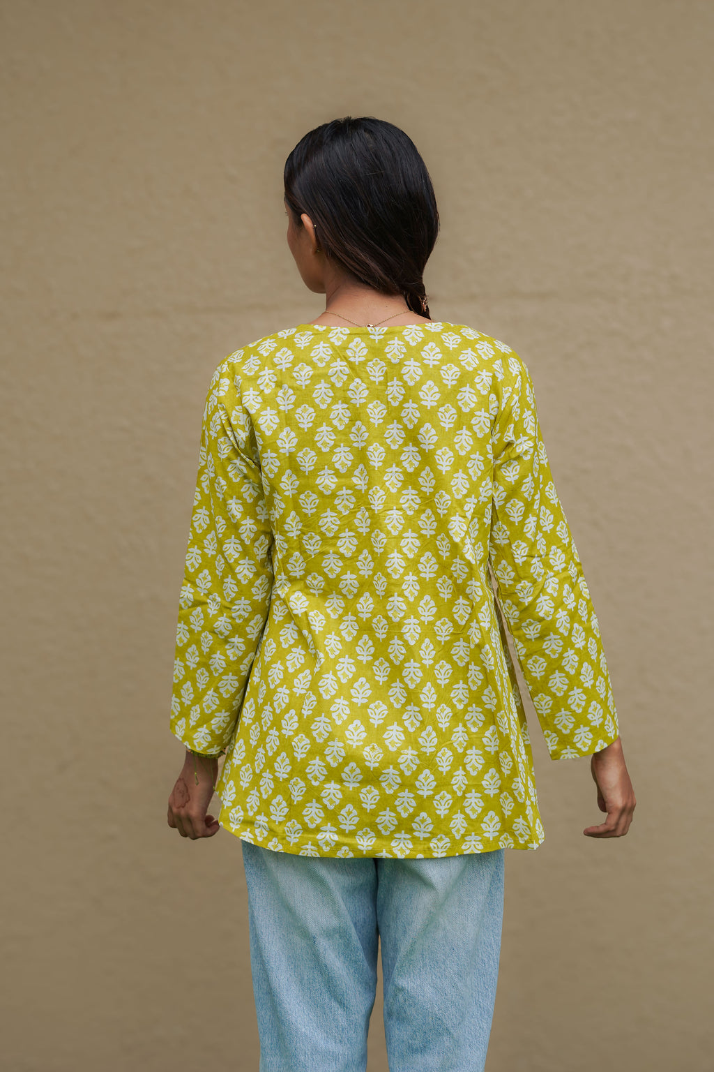 Sunny Sage Flared Kurti