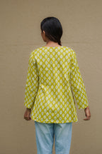 Sunny Sage Flared Kurti