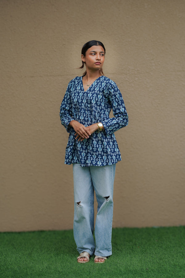 Midnight Muse Flared Kurti