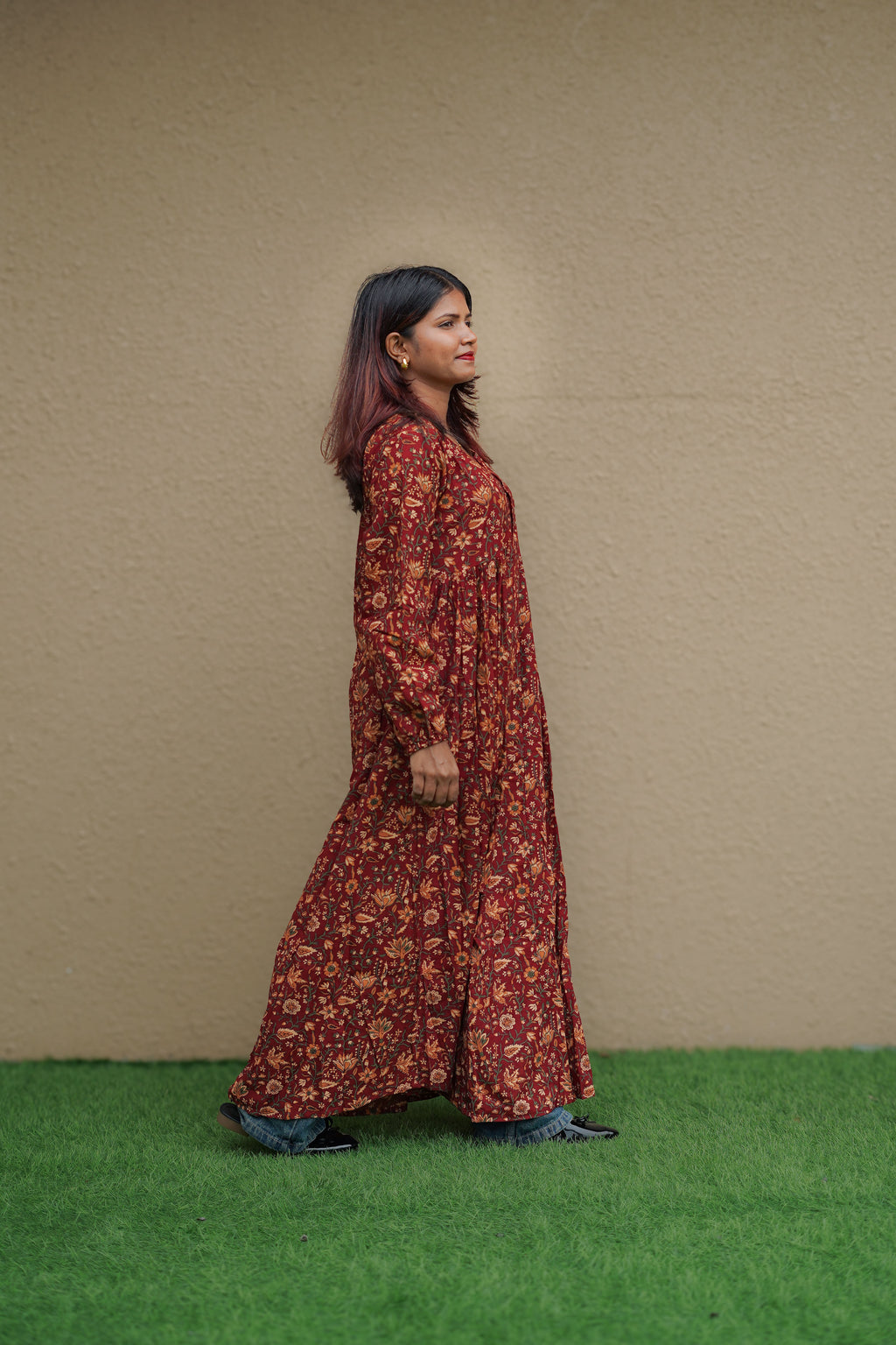 Autumn Rouge Maxi dress