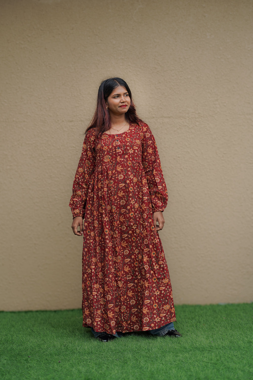 Autumn Rouge Maxi dress