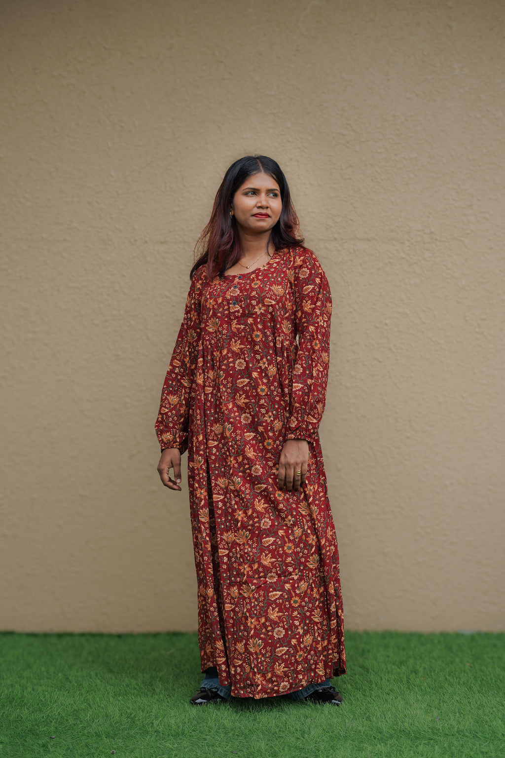 Autumn Rouge Maxi dress