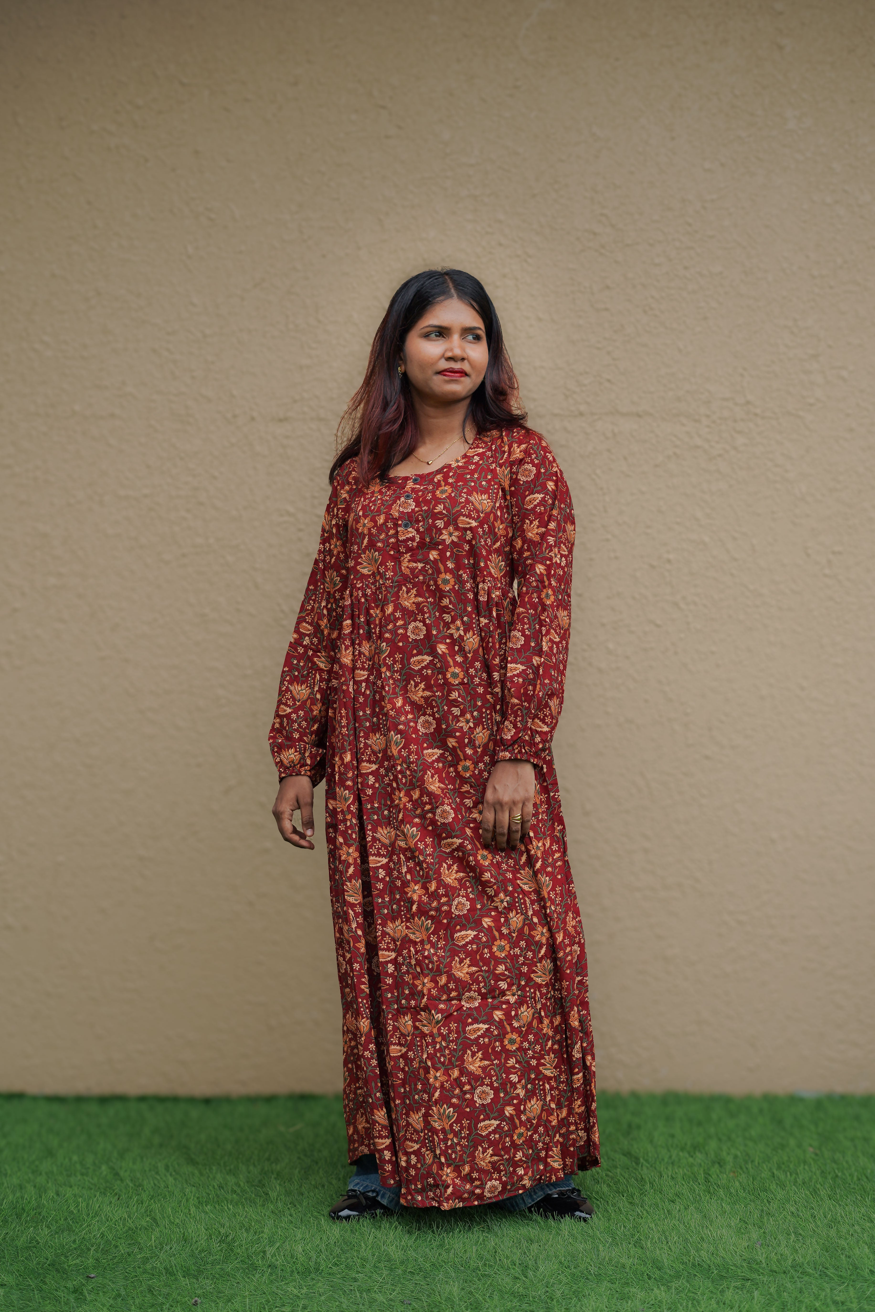 Autumn Rouge Maxi dress