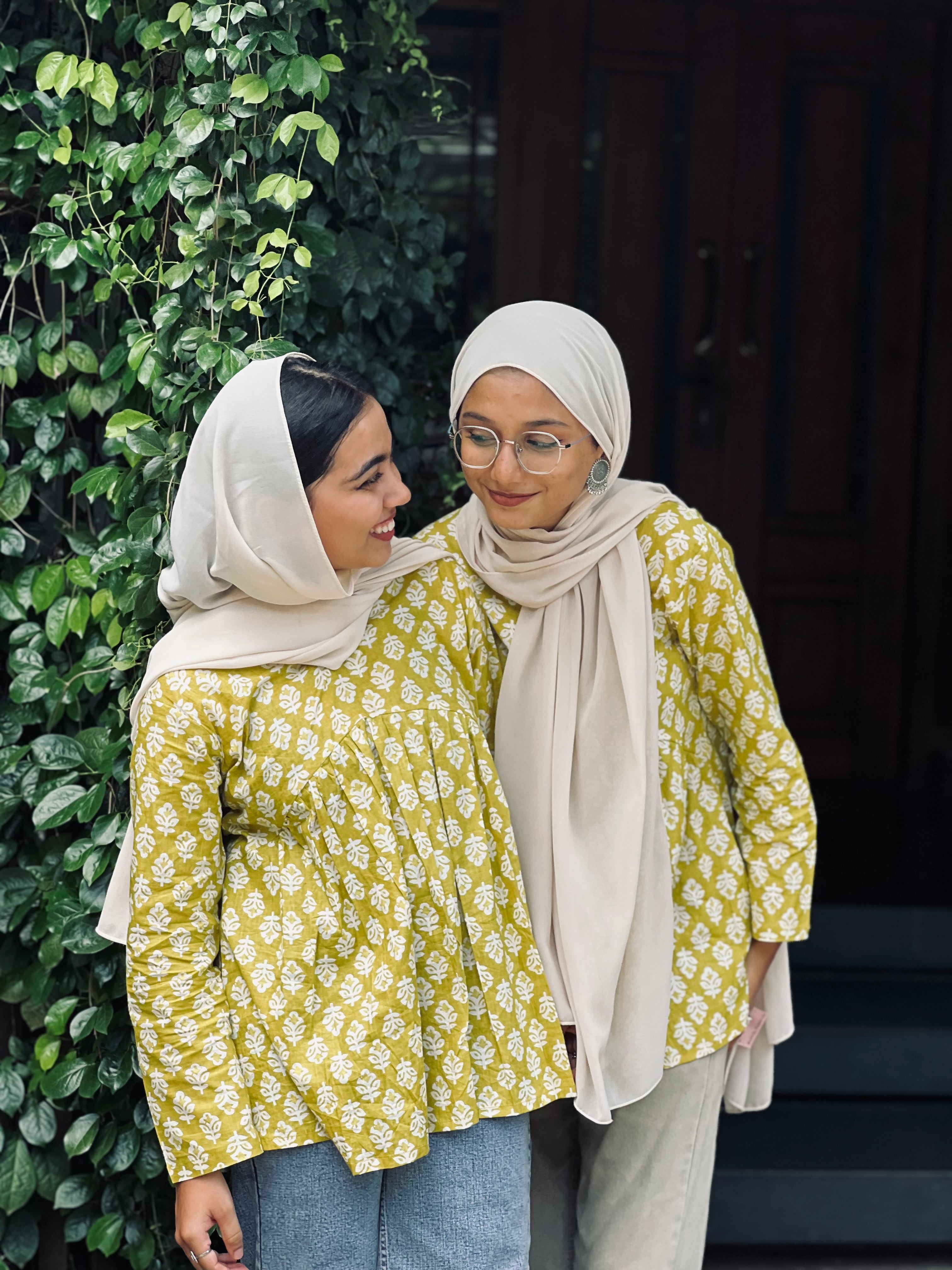 Mustard Alia Short Kurti