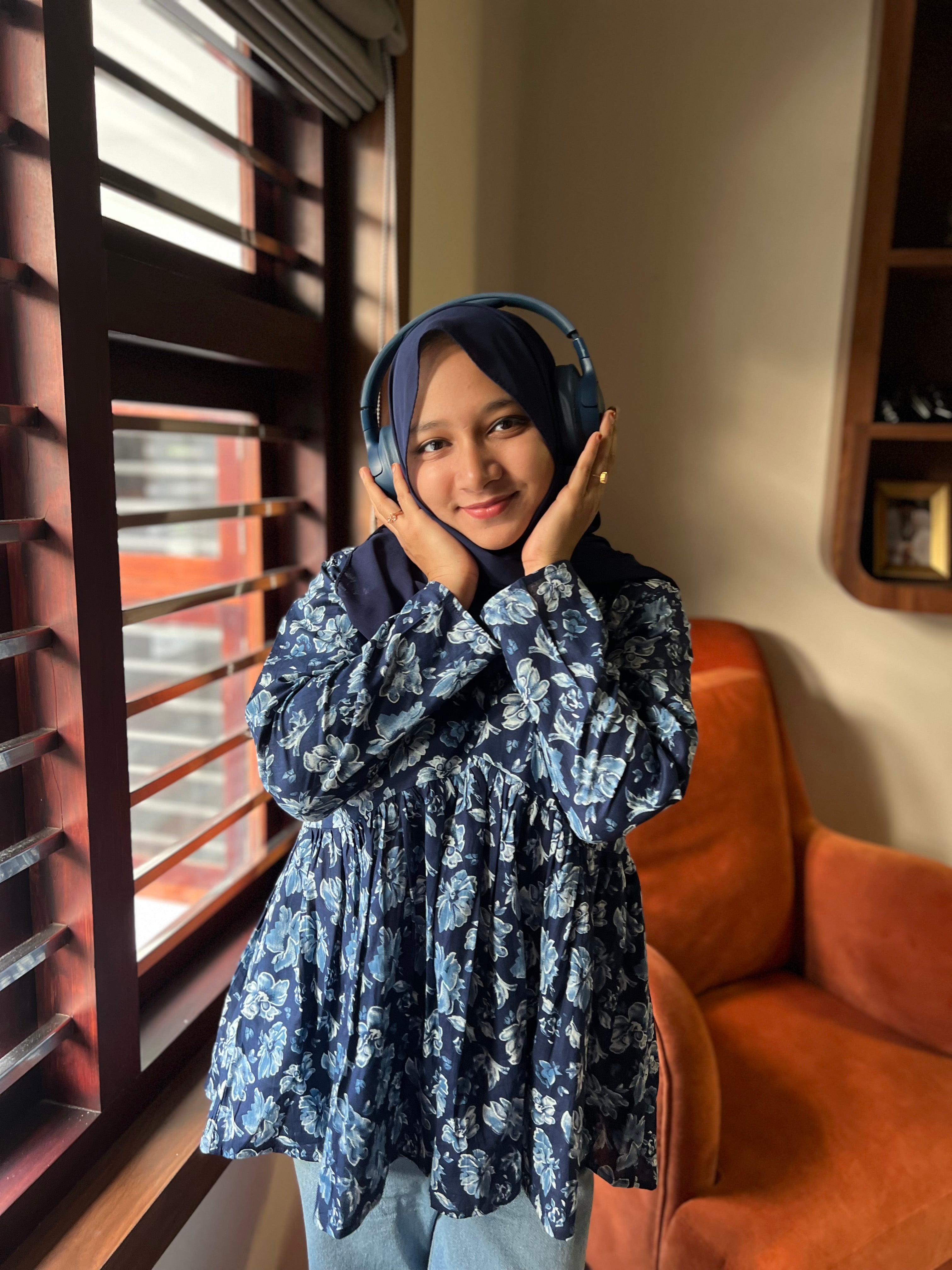 Moonshade Floral Alia Cut Short Kurti