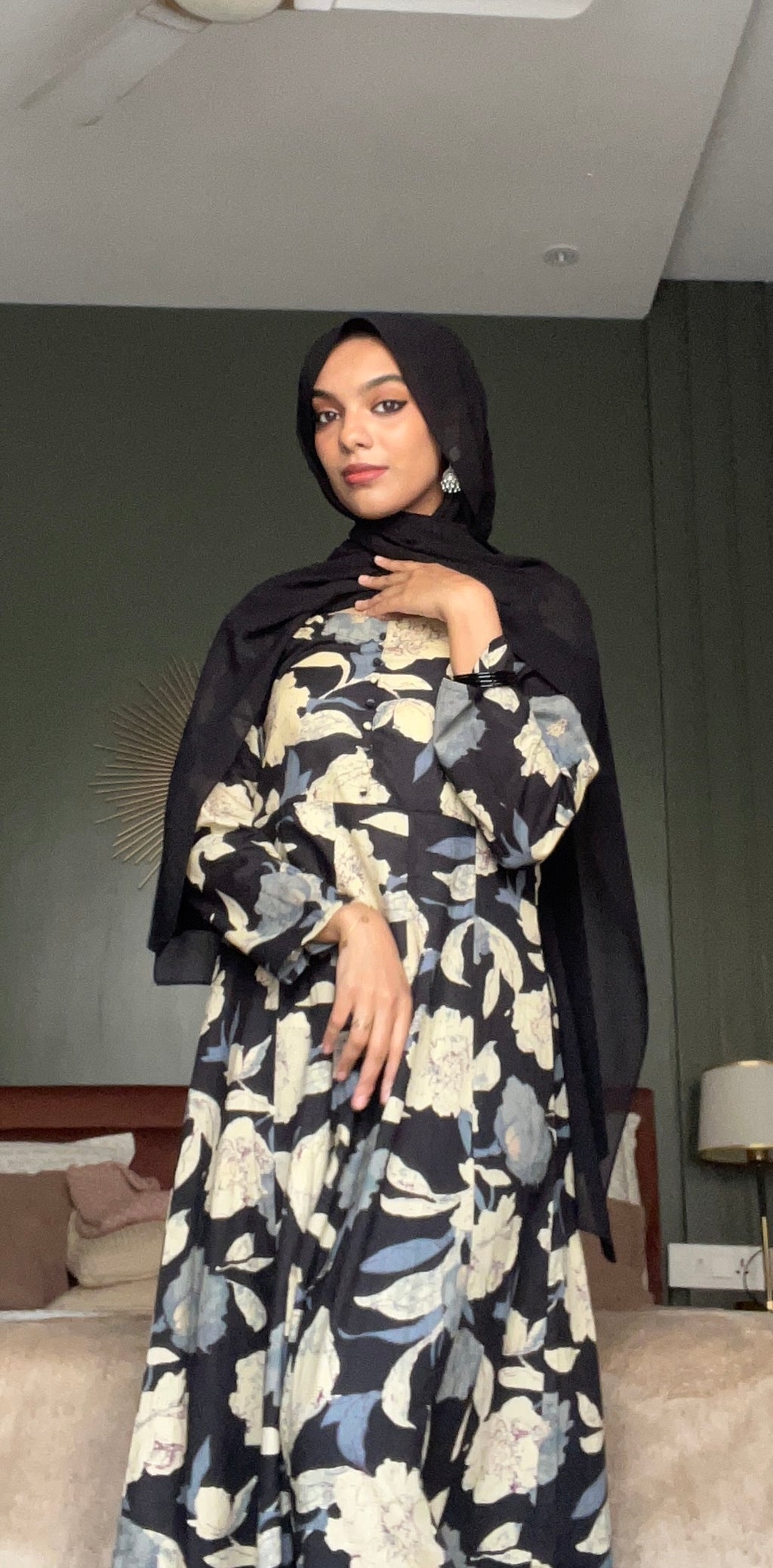 Black Garden Long kurti