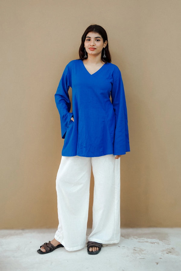 Fiza Blue Corset Kurti